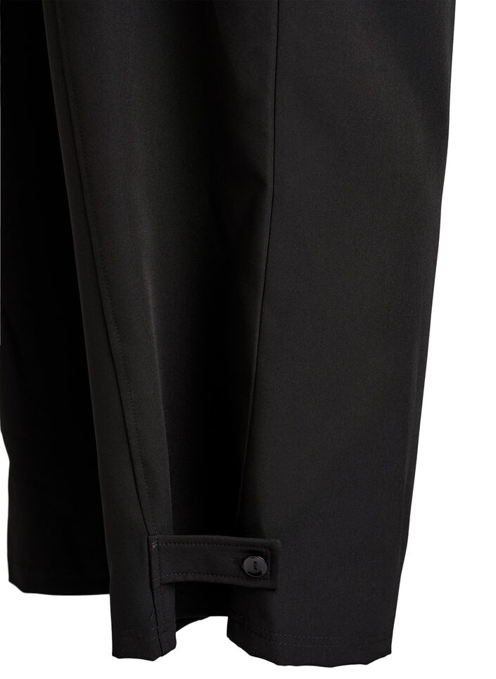 High-waisted trousers with belt, Black, Packshot image number 3