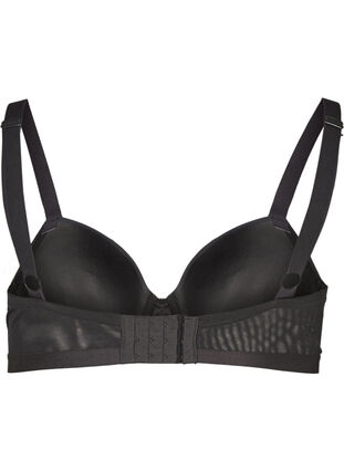 Molded bra with mesh, Black, Packshot image number 1