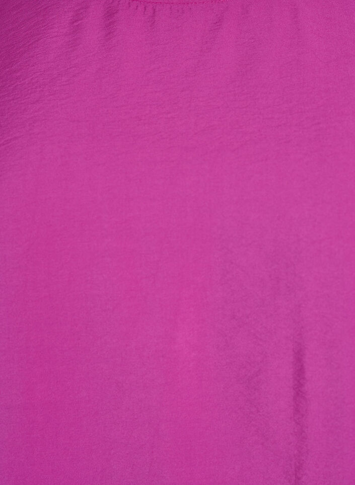 Short-sleeved blouse with elastic hem, Pink, Packshot image number 2