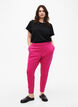 Cropped trousers with pockets, Pink, Model image number 0
