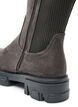 Long boot with a ribbed elasticated shaft and chunky sole, Brown, Packshot image number 4