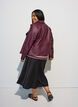 Satin midi skirt, Black, Model image number 2
