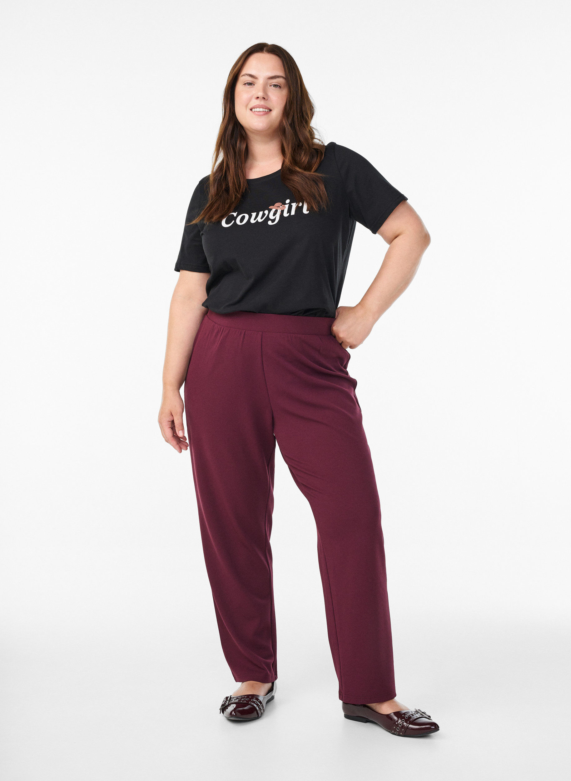 Zizzifashion T-shirt with motif, Black, Model image number 1