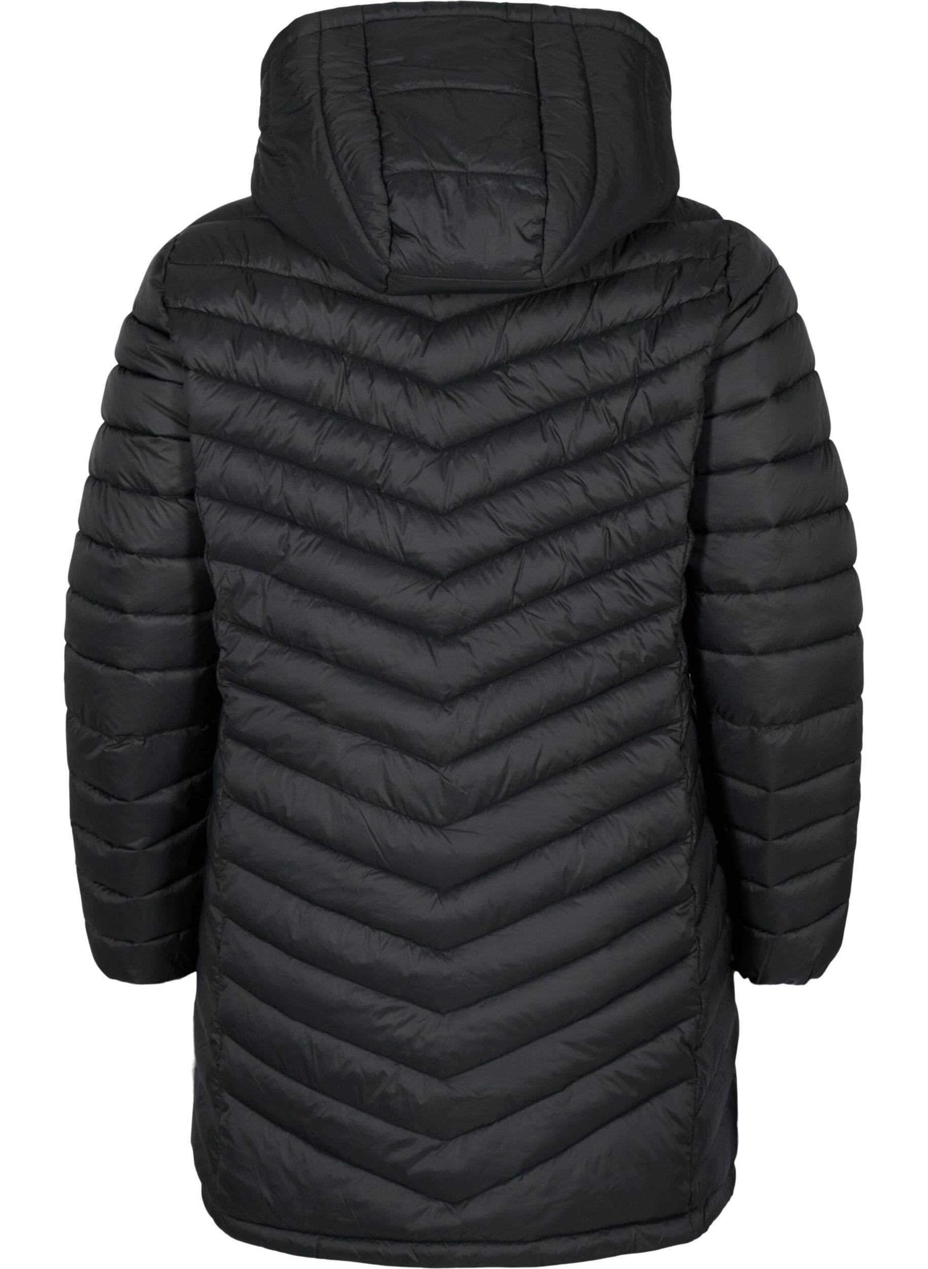 ZizzifashionLightweight jacket with pockets and detachable hood, Black, Packshot image number 1