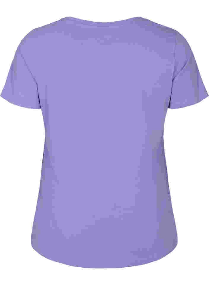 Basic plain cotton t-shirt, Veronica, Packshot image number 1