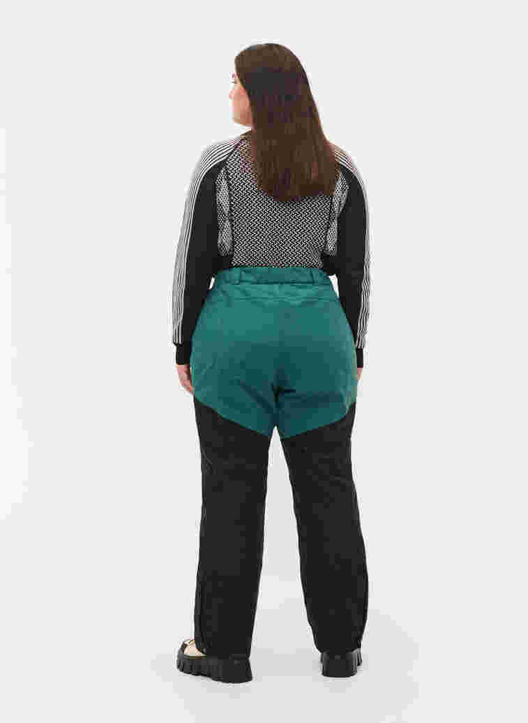 Ski pants with pockets, Mallard Green Comb, Model image number 1