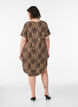 Dress with print and short sleeves, Brown, Model image number 2