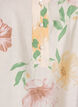 Floral blouse with a ruffle collar and 1/2 sleeves, Beige, Packshot image number 2
