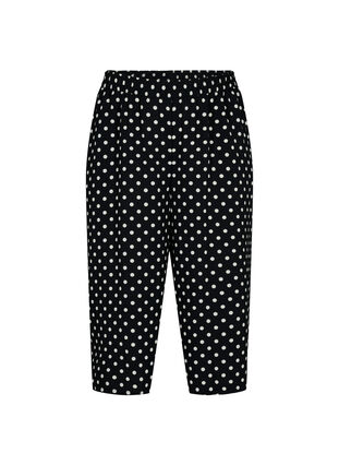 Culotte trousers with print, Black Dot, Packshot image number 0