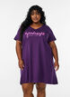 Organic cotton nightdress with V-neck, Purple, Model image number 0