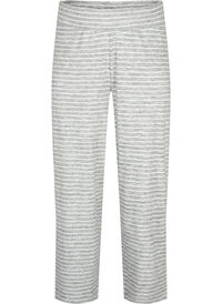 Loose trousers with stripes