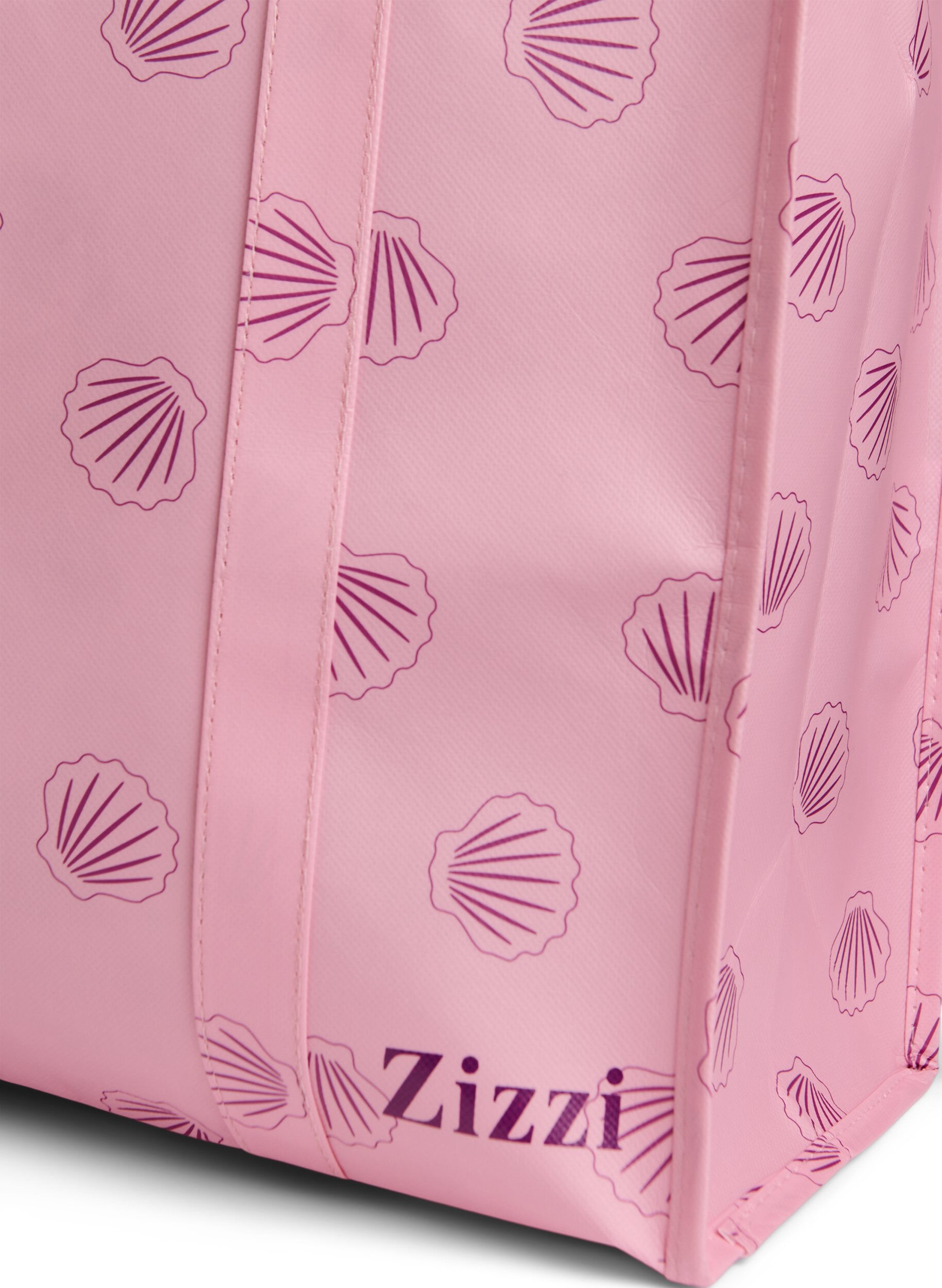 Zizzifashion Shopping bag with zipper, Pink, Packshot image number 2