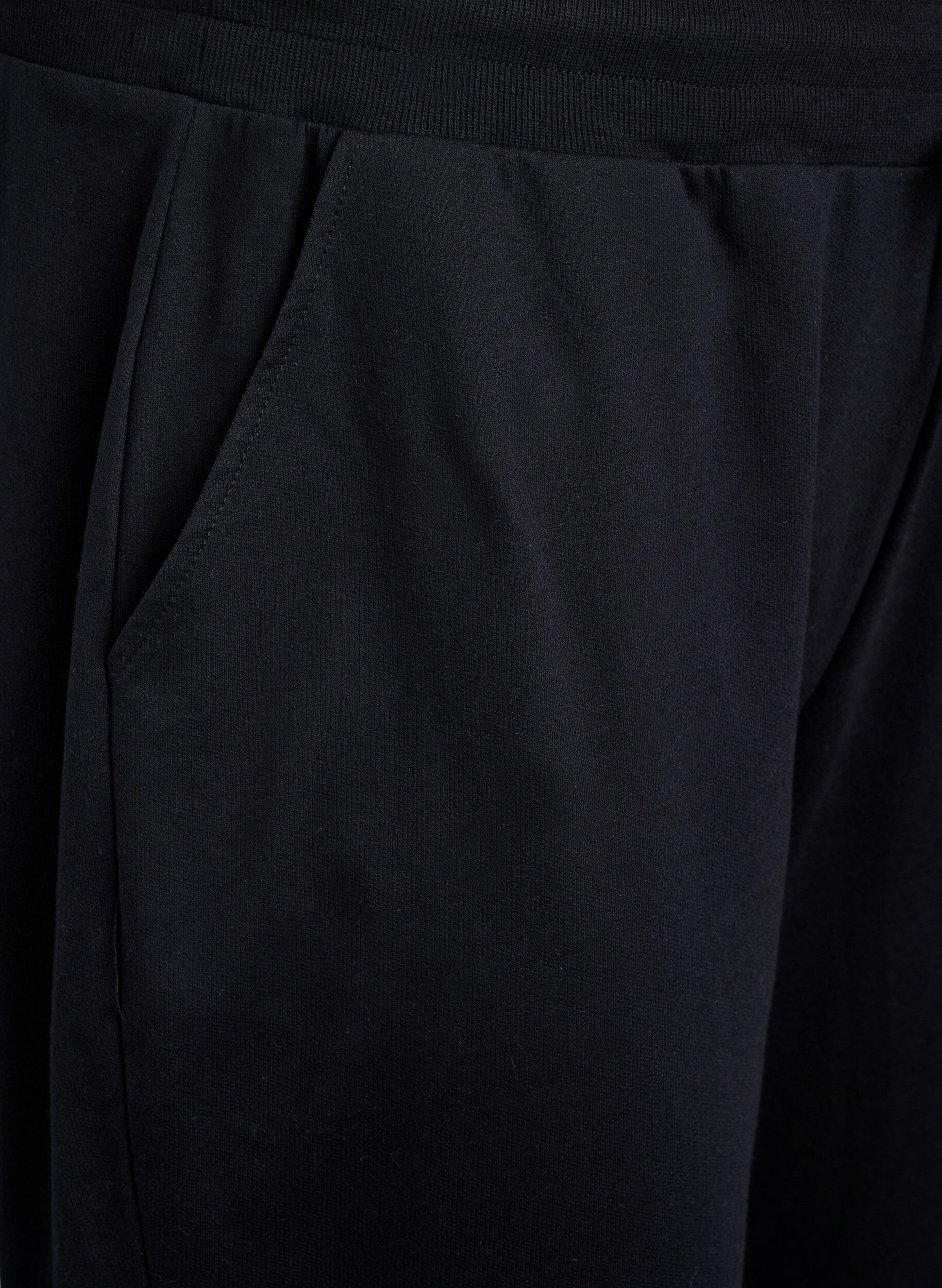 Zizzifashion Loose tracksuit trousers with pockets, Black, Packshot image number 2