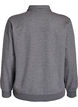 Sweat polo shirt with decorative buttons, Grey, Packshot image number 1