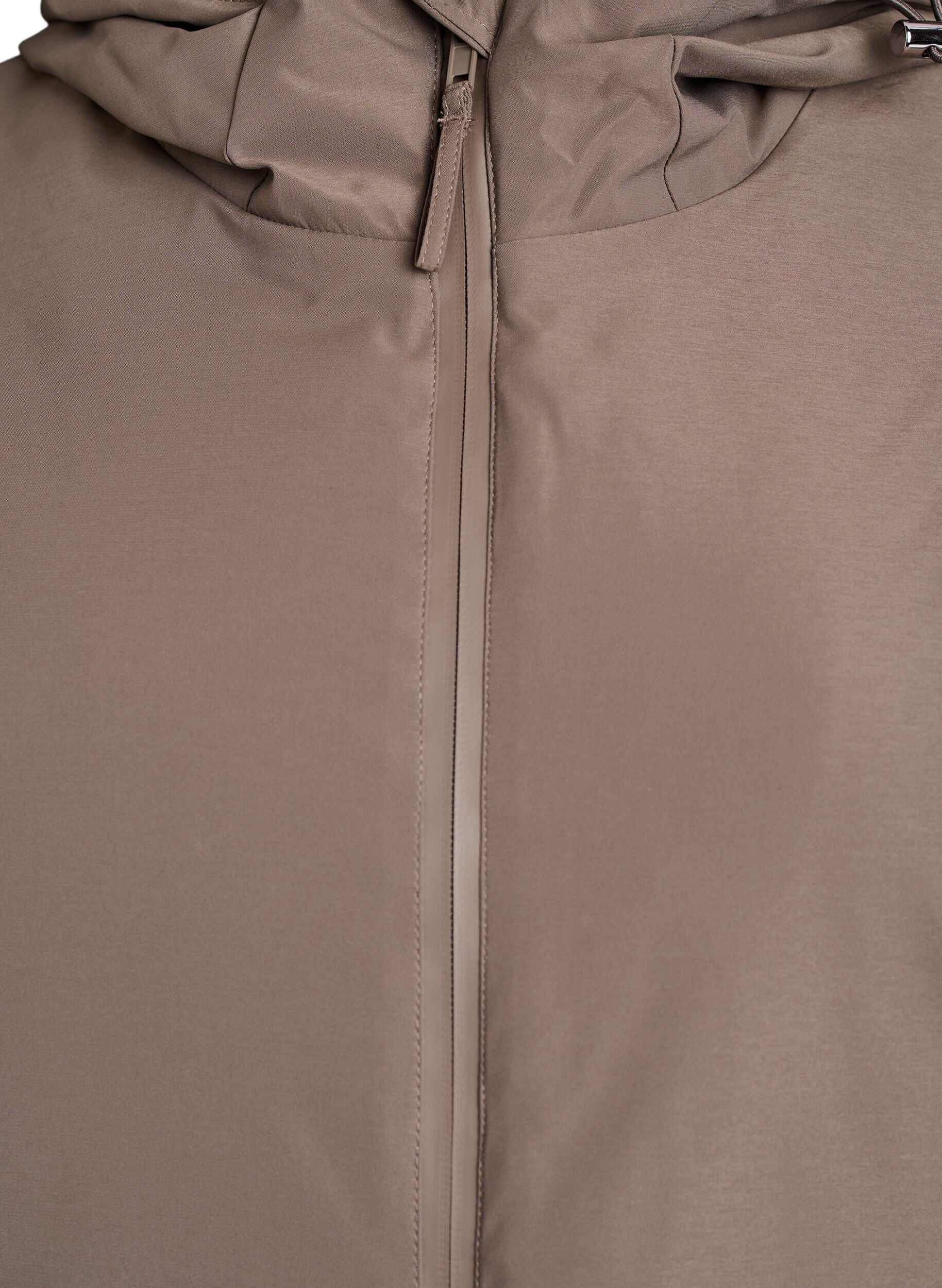 ZizzifashionWinter jacket with adjustable waist, Brown, Packshot image number 2