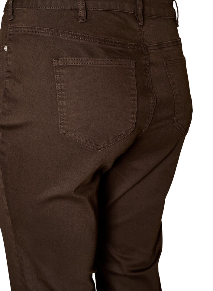 Ellen bootcut jeans in coloured denim, Brown, Packshot image number 3