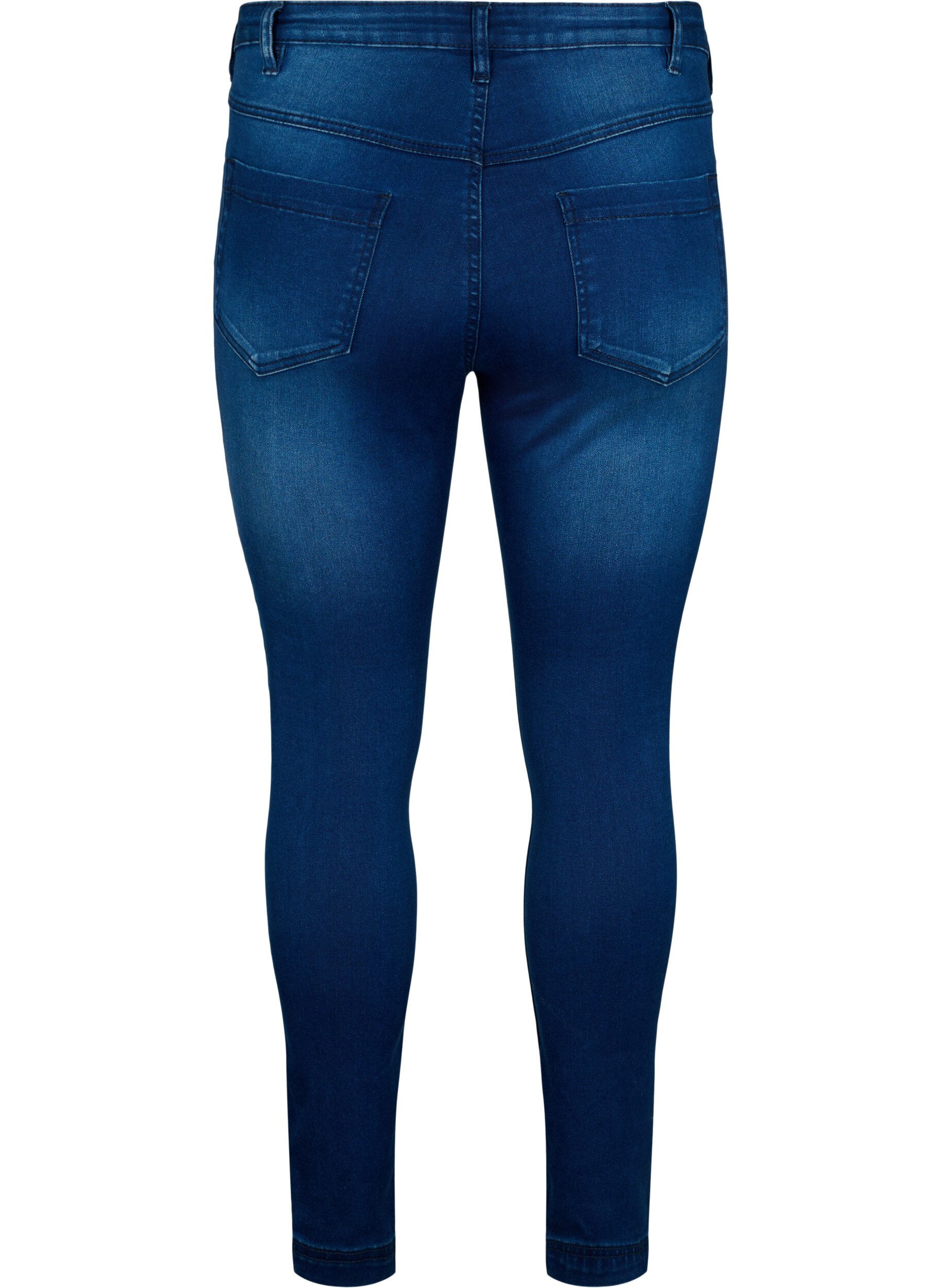 ZizzifashionSuper slim Amy jeans with high waist, Blue Denim, Packshot image number 1
