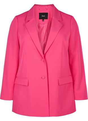 Classic blazer with button fastening, Pink Yarrow, Packshot image number 0