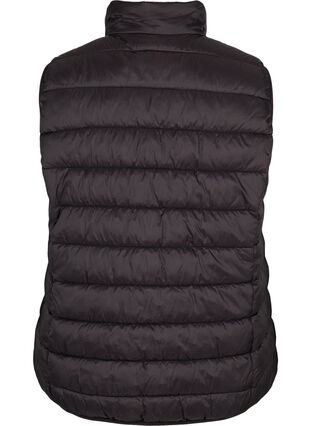 Short vest with zip and pockets, Black, Packshot image number 1