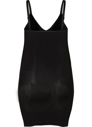Shapewear dress with thin straps, Black, Packshot image number 1