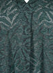 Long-sleeved blouse with glitter and pattern, Green, Packshot image number 2