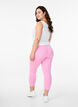 Basic 3/4 leggings in viscose, Pink, Model image number 2