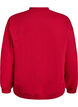Sweatshirt with high neck and long sleeves, Red, Packshot image number 1