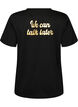 T-shirt with motif, Black, Packshot image number 1