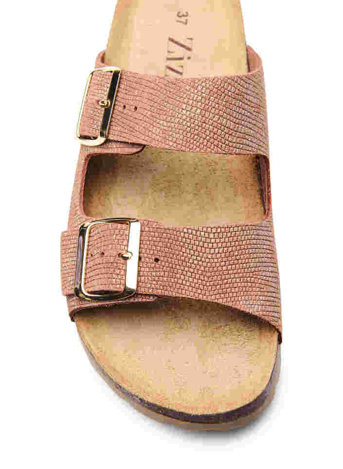 Wide-fit leather sandals, Woody, Packshot image number 2