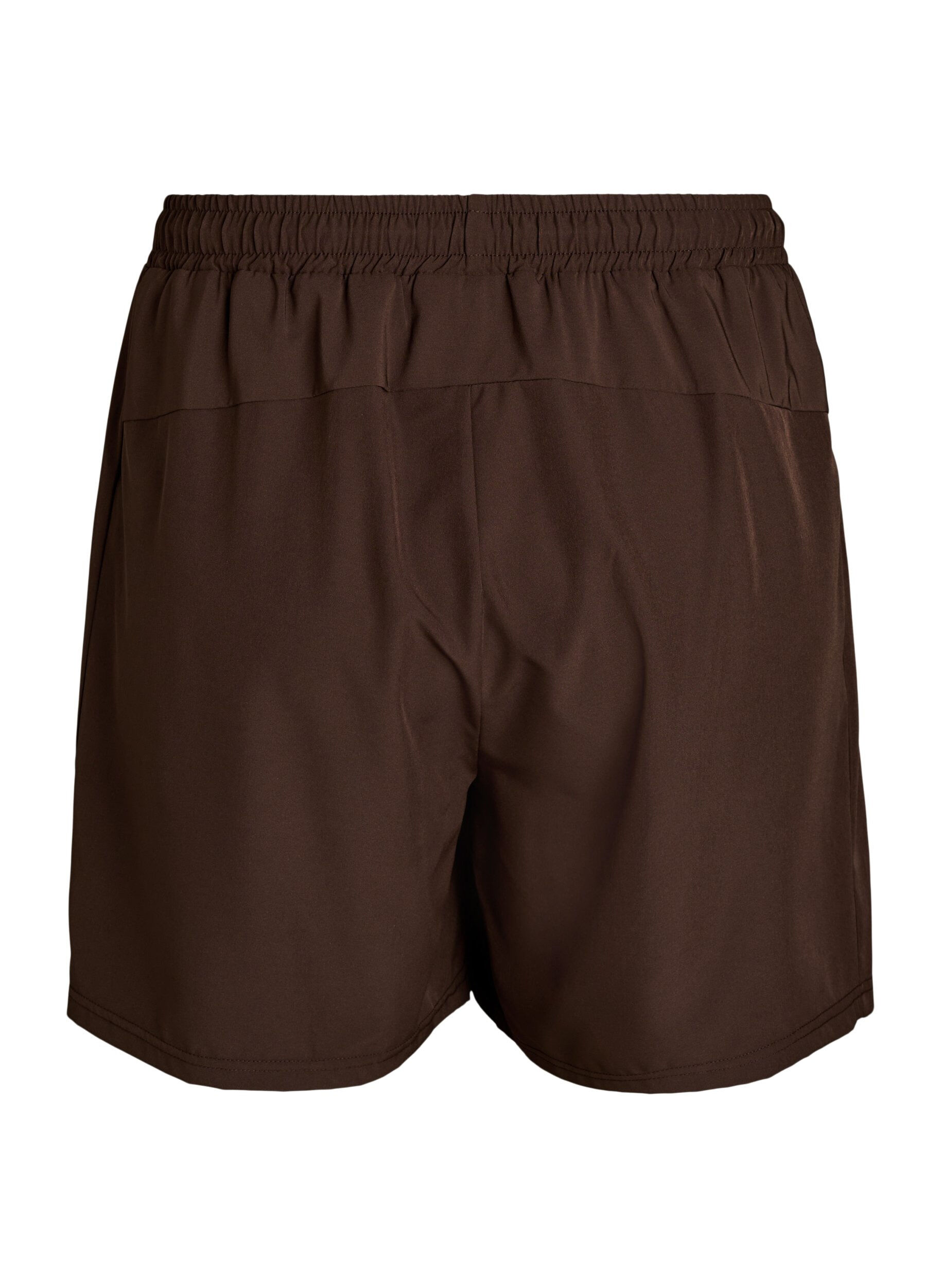 Zizzifashion Training shorts with inner shorts and a phone pocket, Brown, Packshot image number 1