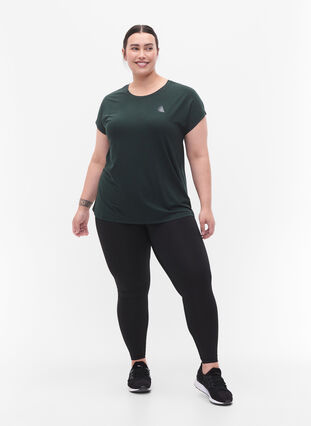 Short-sleeved workout t-shirt, Scarab, Model image number 2