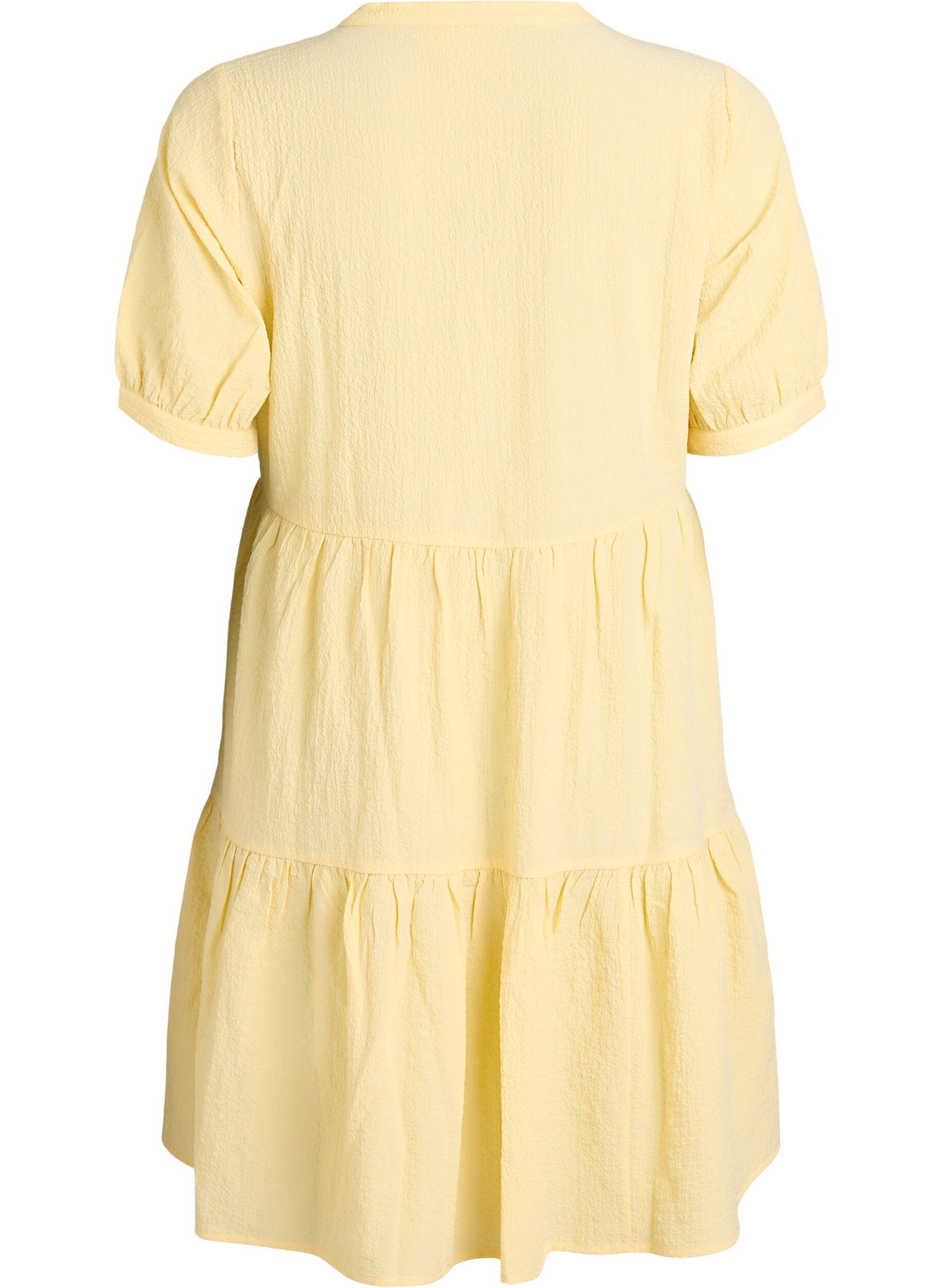 ZizzifashionShort A-line dress, Yellow, Packshot image number 1