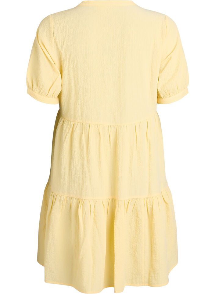 Short A-line dress, Yellow, Packshot image number 1