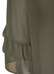 Blouse with ribbon tie and ruffle details, Dark Grey, Packshot image number 3