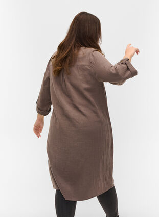 Cotton dress with 3/4 sleeves, Falcon, Model image number 1