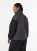 Sweatshirt with teddy sleeves and a high neck, Dark Grey, Model image number 2