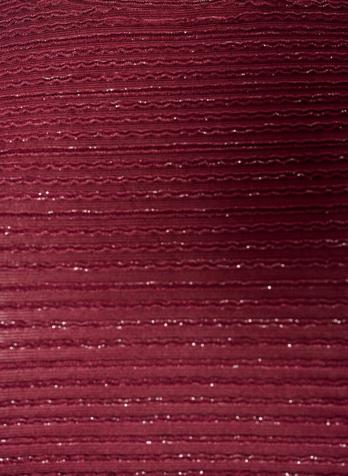 Blouse with texture and glitter, Red, Packshot image number 2