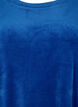 Short sleeved velour dress with round neckline	, Monaco Blue, Packshot image number 2
