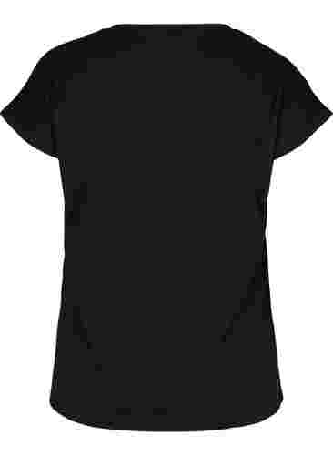 Cotton mix t-shirt, Black, Packshot image number 1