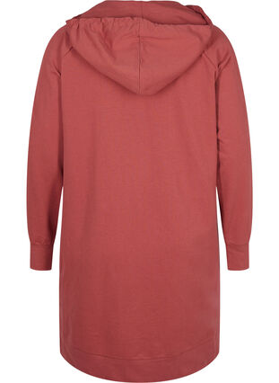 Sweater dress with hood and print details, Apple Butter PRINT, Packshot image number 1