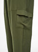 Harem trousers with cargo pockets and elasticated waist, Green, Model image number 2