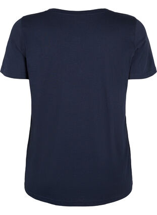 Cotton t-shirt with print, Navy Blazer SUN, Packshot image number 1