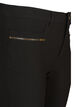 Close-fitting trousers with zip details, Black, Packshot image number 2