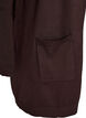 Long knitted cardigan in a viscose blend, Brown, Packshot image number 2