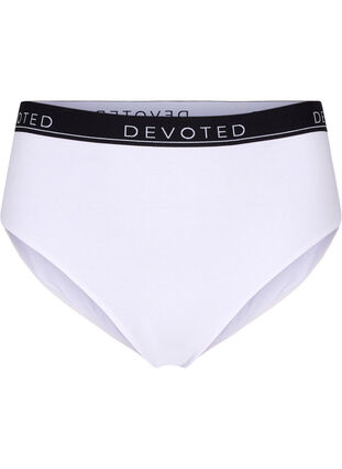 Cotton knickers with a regular waist, B. White/Upper Font, Packshot image number 0