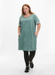 Short-sleeved sweat dress with pockets, Chinois Green, Model image number 2