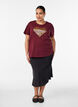 T-shirt with motif, Red, Model image number 1