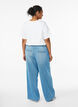 Loose-fit jeans with an elasticated waistband and a drawstring, Light Blue, Model image number 1