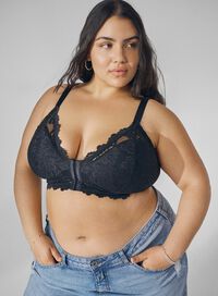Soft bra with front close, , Model