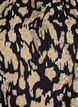 Short-sleeved blouse with pattern, Black, Packshot image number 2